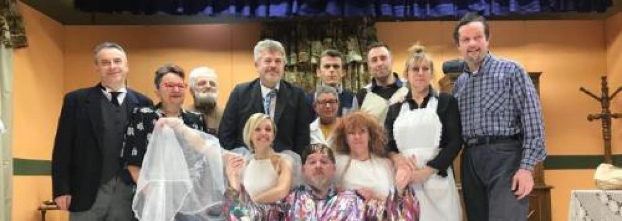 Sul palco con i “villarettesi”