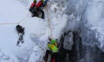 Sci-alpinista precipita Spettacolare salvataggio