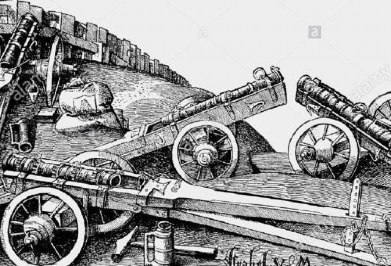 3ª puntata – il ruolo chiave della città negli approvvigionamenti degli eserciti Barge 1550, spagnoli contro i francesi E il castello superiore è raso al suolo