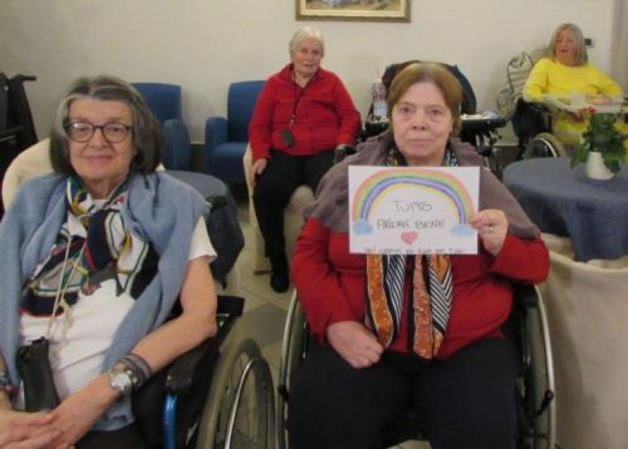 L’arcobaleno di speranza di Villa dei Tigli