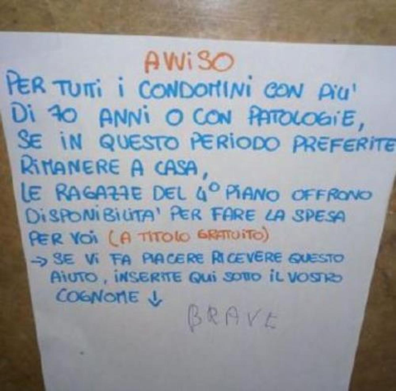 Manta, il gruppo di aiuto di vicinato nasce sul web