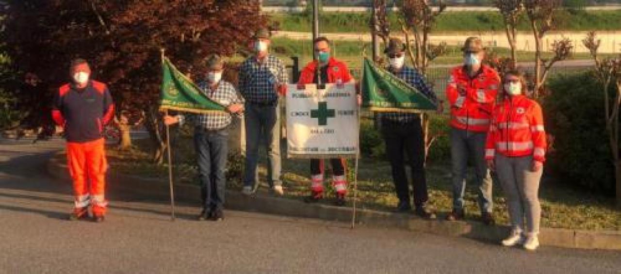 Alpini di cervignasco, via dei romani e torre per la croce verde