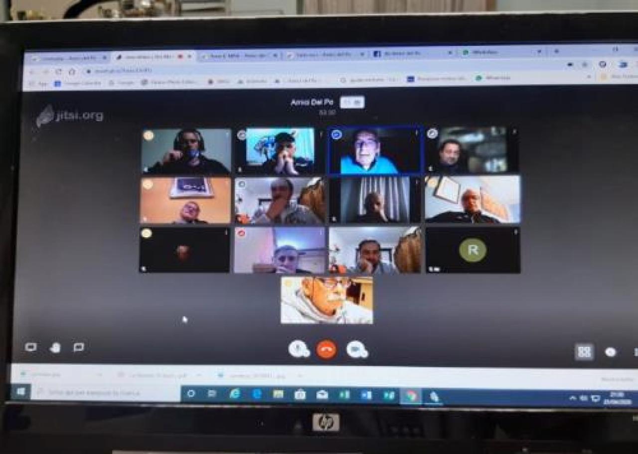 Amici del Po in videochat
