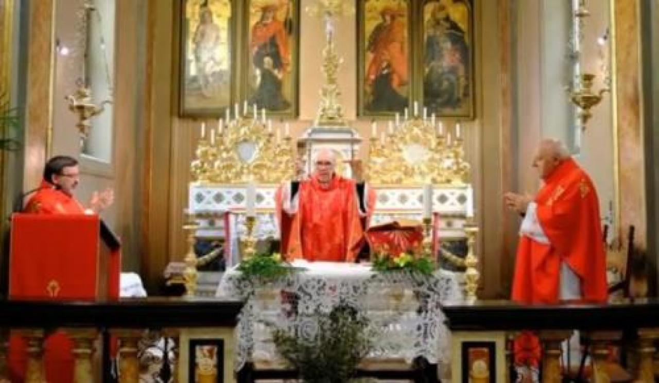 La messa del Giovedì Santo in diretta su Telecupole