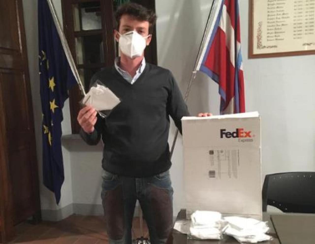 Mascherine a Cardè in arrivo dagli Usa