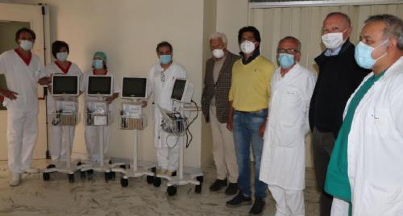 Quattro monitor all’ospedale donati dalla Gullino Export