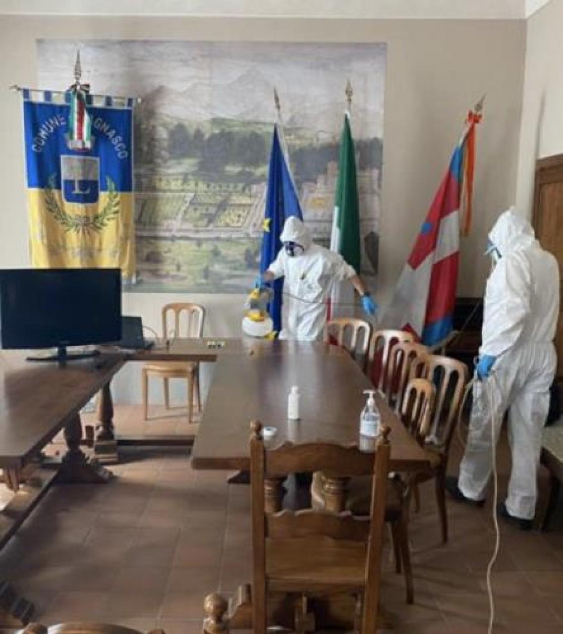 Sanificati i locali del municipio