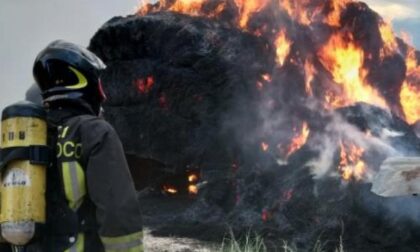 Brucia un fienile a Cardè Vigili e agricoltori all’opera