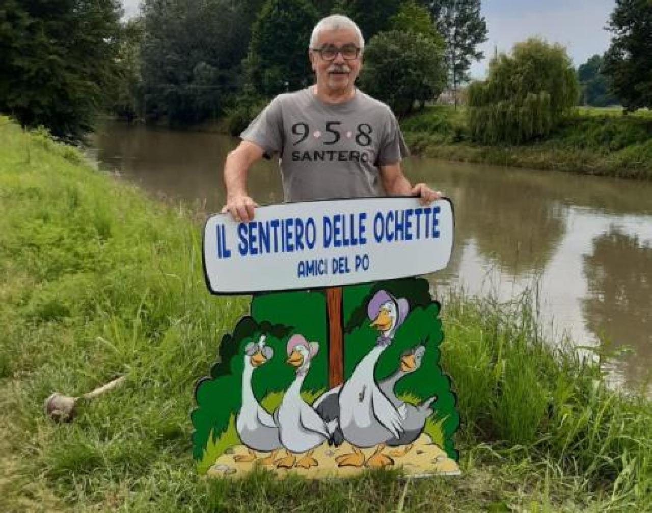 Nuovo cartello a fumetti per il sentiero delle ochette