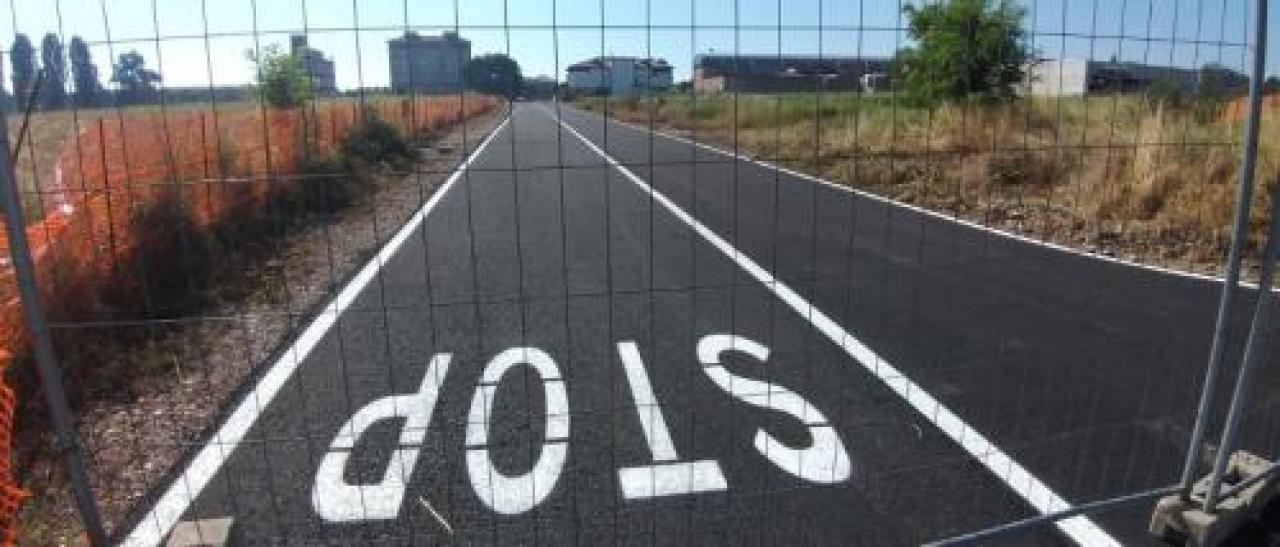 Nuova bretella nella zona commerciale