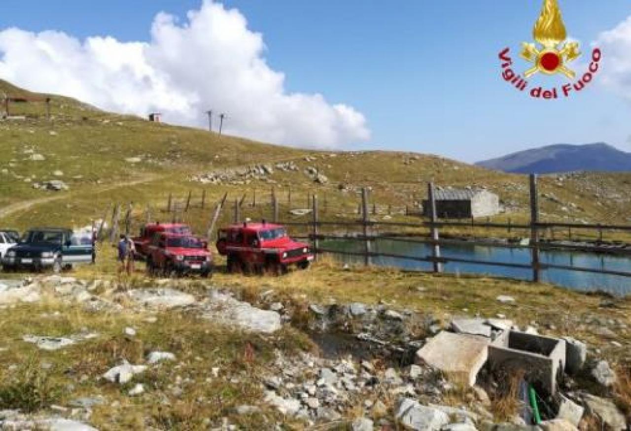 Mucche salvate con l’elicottero