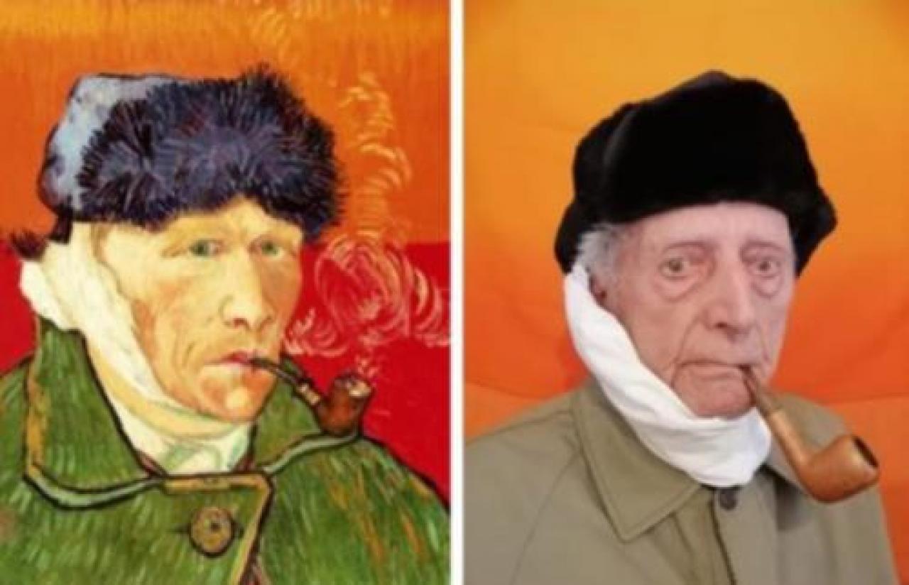 I volti degli anziani della valle Varaita trasformati in opere d’arte alla Musso