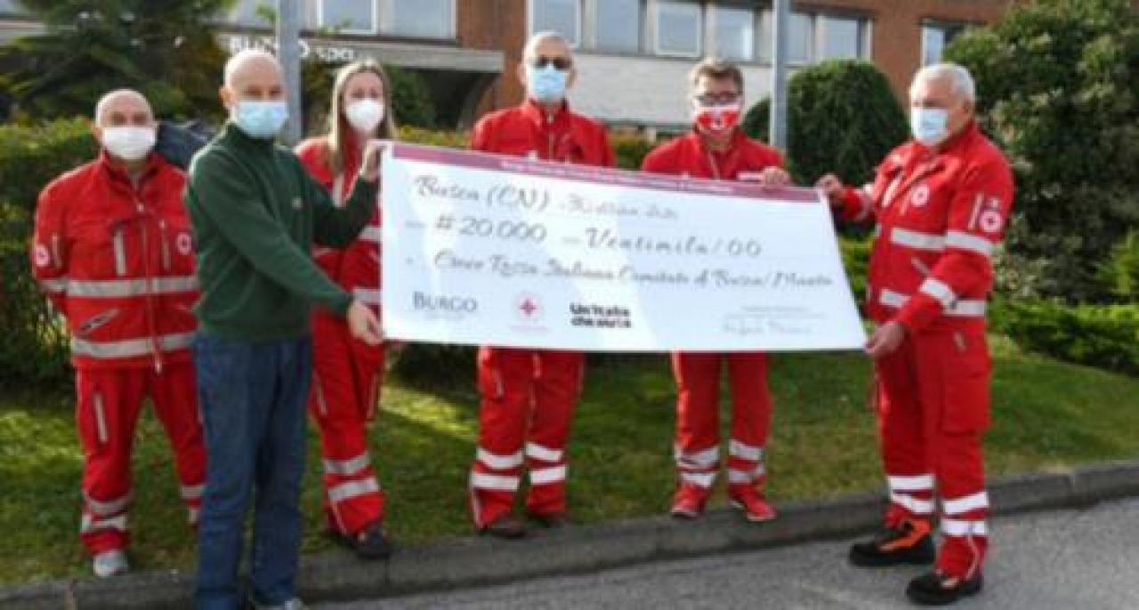 La burgo dona 20 mila euro alla cri busca
