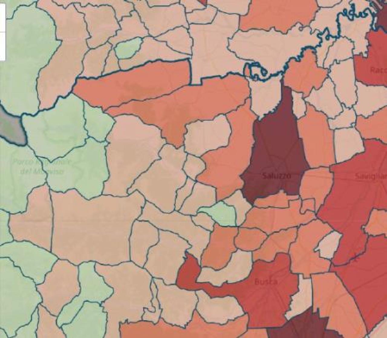Saluzzo, i contagi per la prima volta sopra quota 300