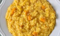 Risotto con zucca e porri