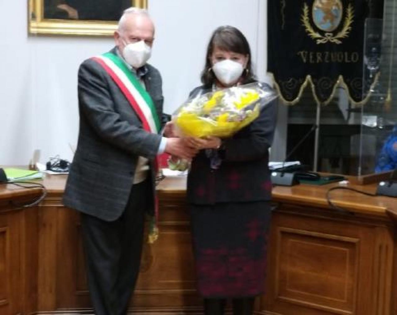 Il grazie di Verzuolo alla ragioniera