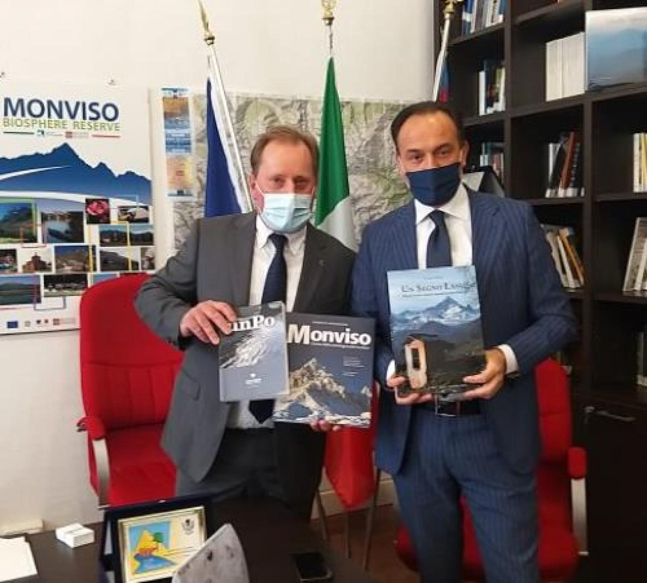 Il presidente al parco del monviso: «quest’estate salirò sul re di pietra»