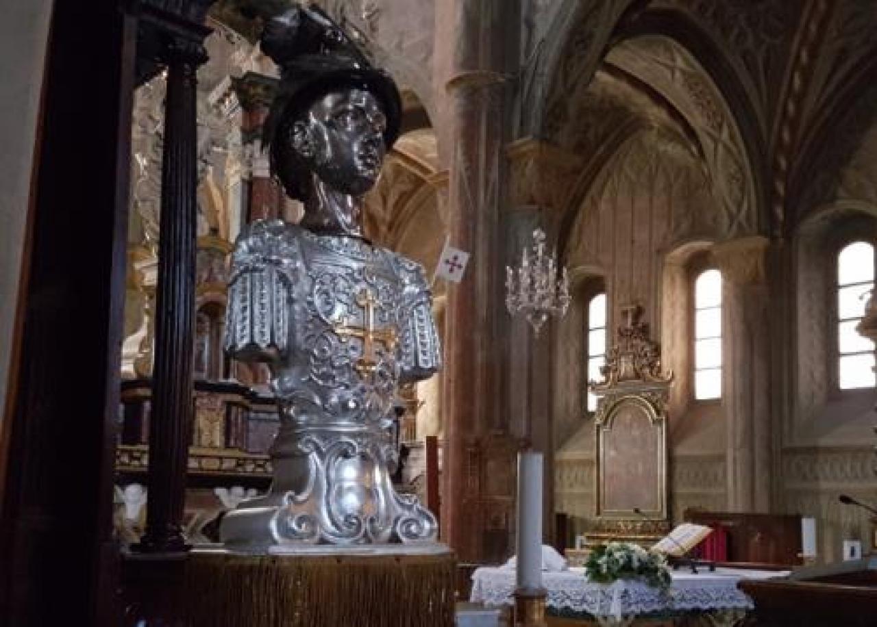 Restaurato il busto d’argento del patrono San Chiaffredo