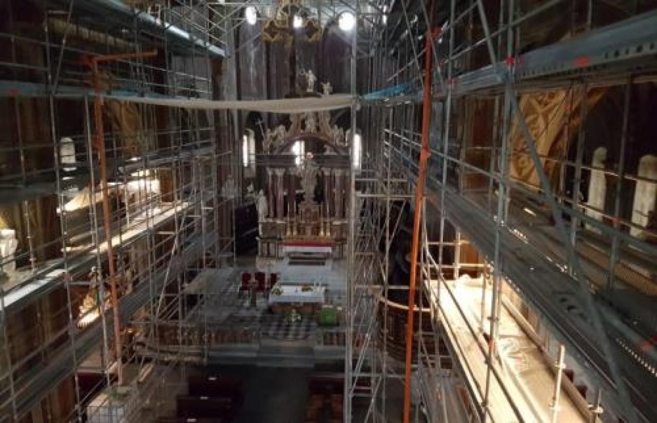 Nuovo stop alle messe in cattedrale per lo spostamento dei ponteggi