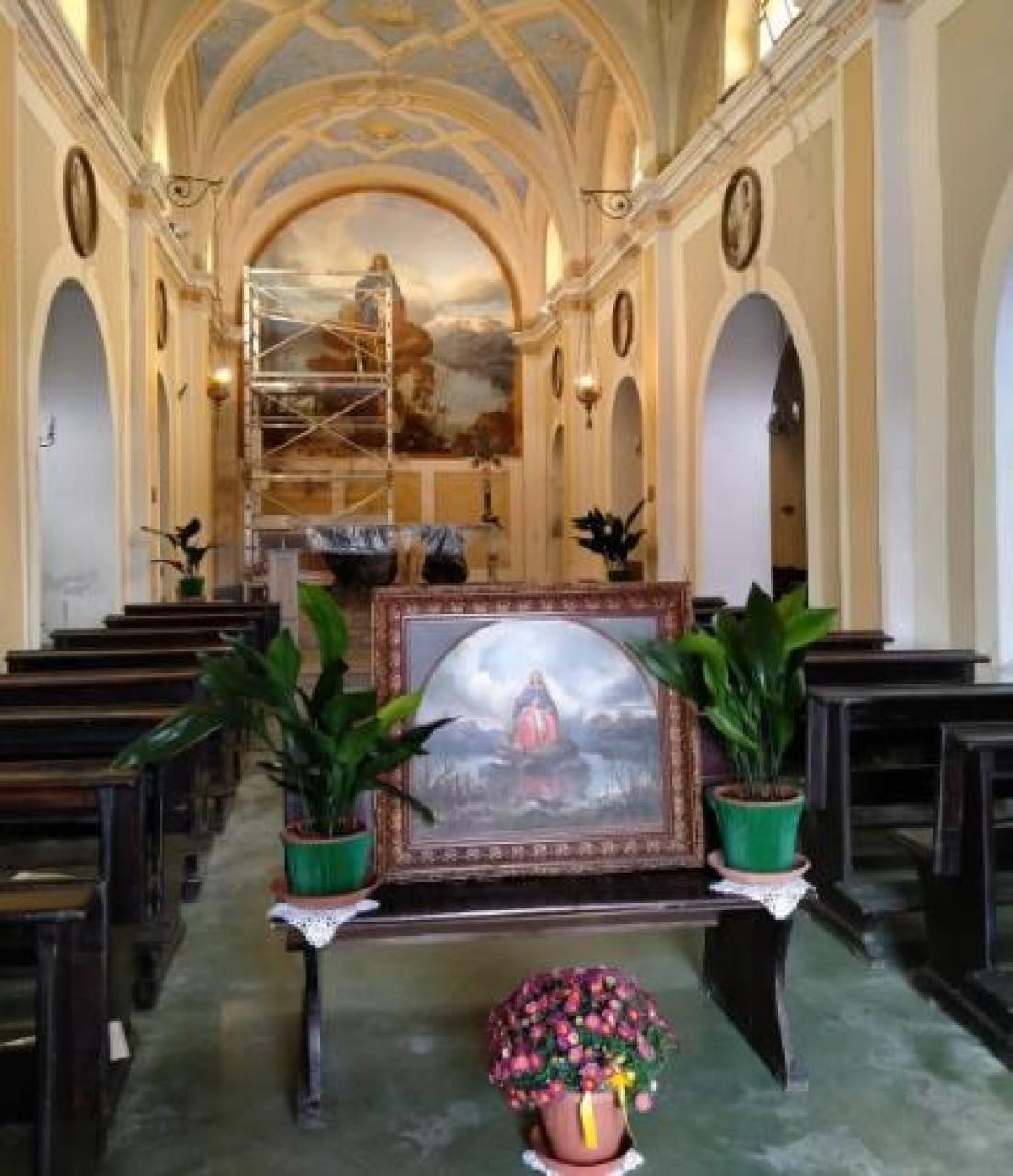 Faule, la madonna del lago in restauro