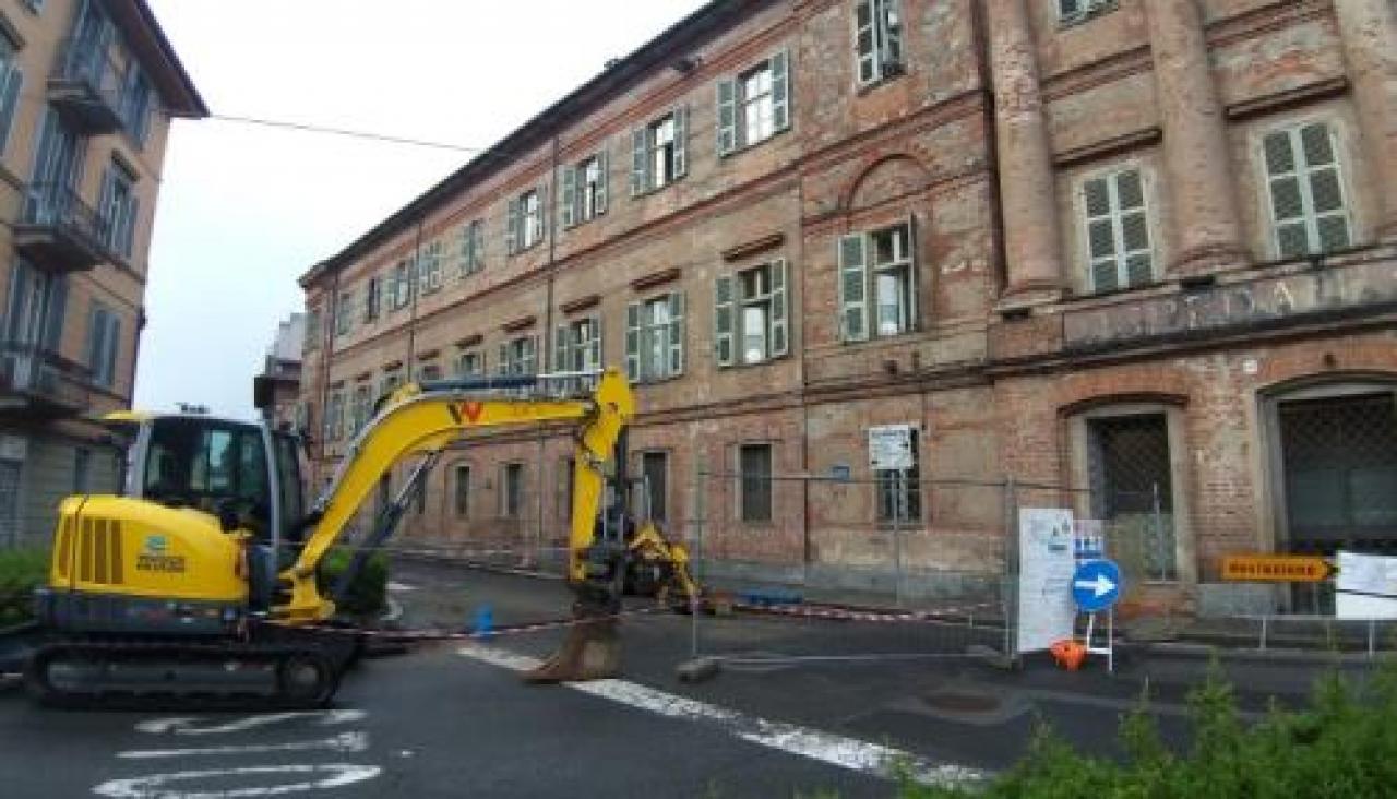 Chiusa via spielberg per un cantiere