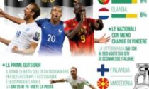 Grandi favorite Francia e Inghilterra Nella griglia l’Italia è in seconda fila scommesse Terzo il Belgio di Lukaku. Azzurri alla pari con il Portogallo