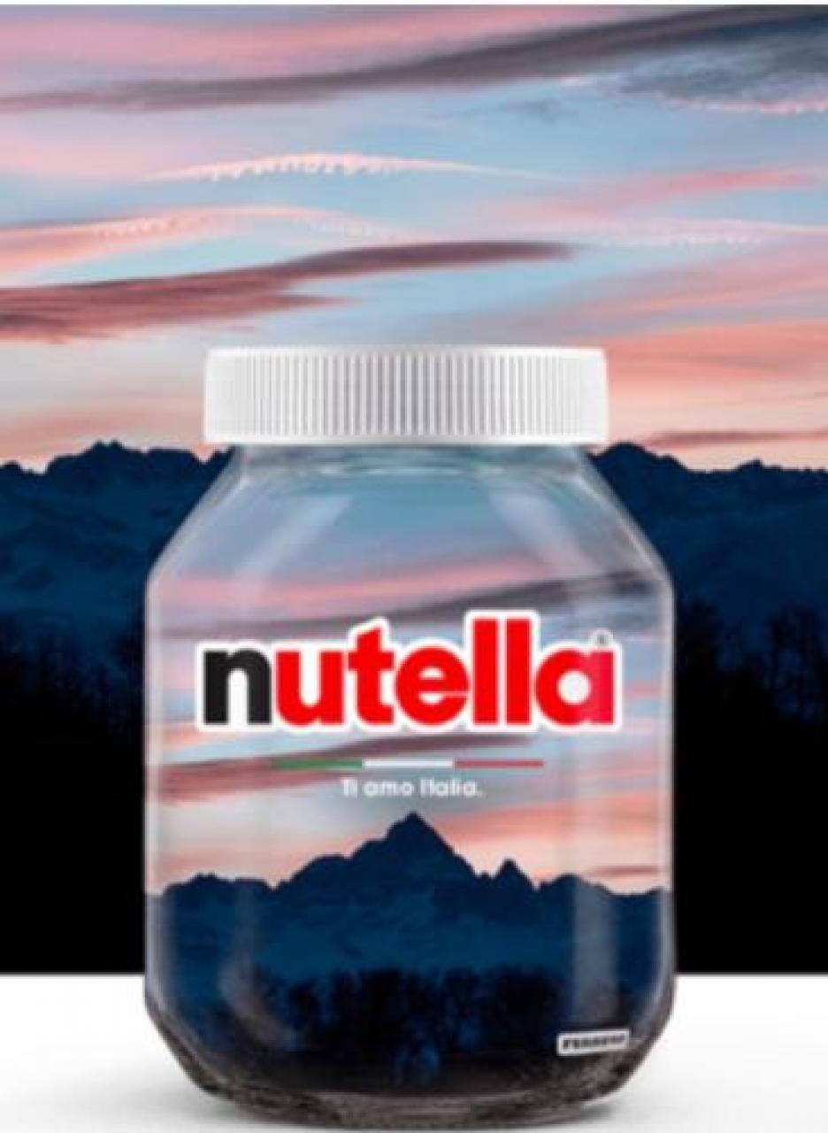 Il Monviso sul barattolo di Nutella