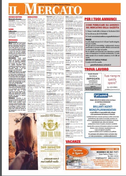 IL MERCATO DELLA GAZZETTA DI SALUZZO