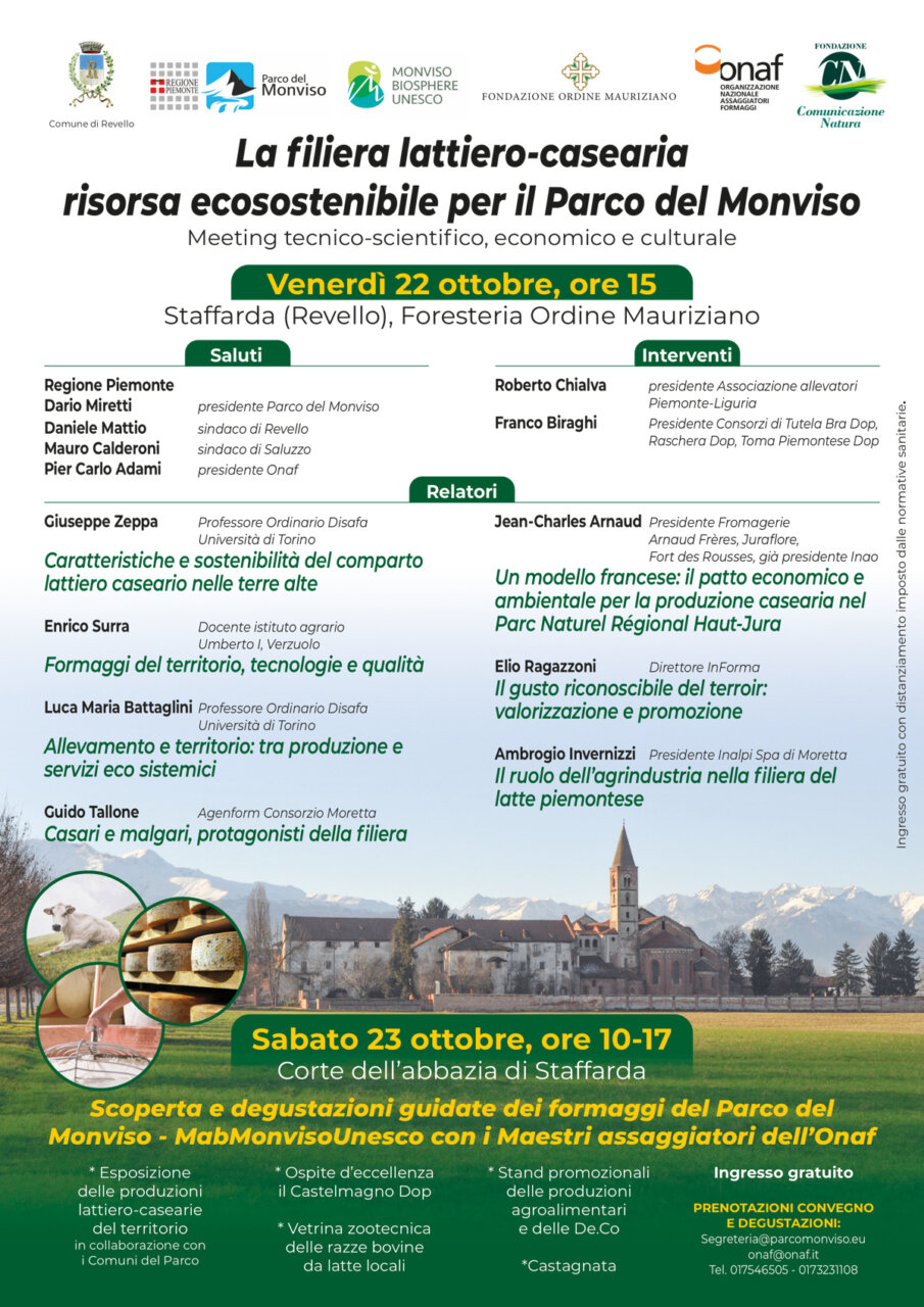 La filiera lattiero-casearia protagonista al meeting di Staffarda del 22-23 ottobre