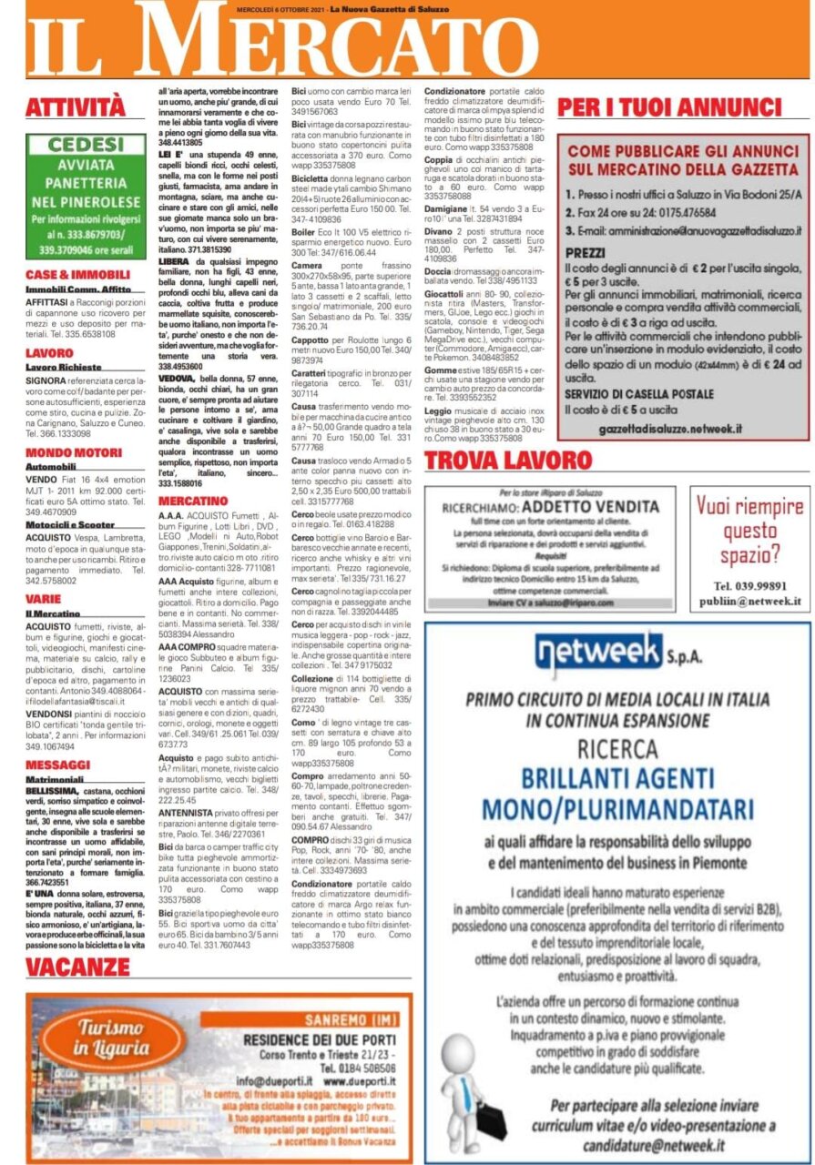 Il Mercato della Gazzetta di Saluzzo