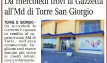 La Gazzetta sarà esposta in vendita al supermercato MD di Torre S. Giorgio