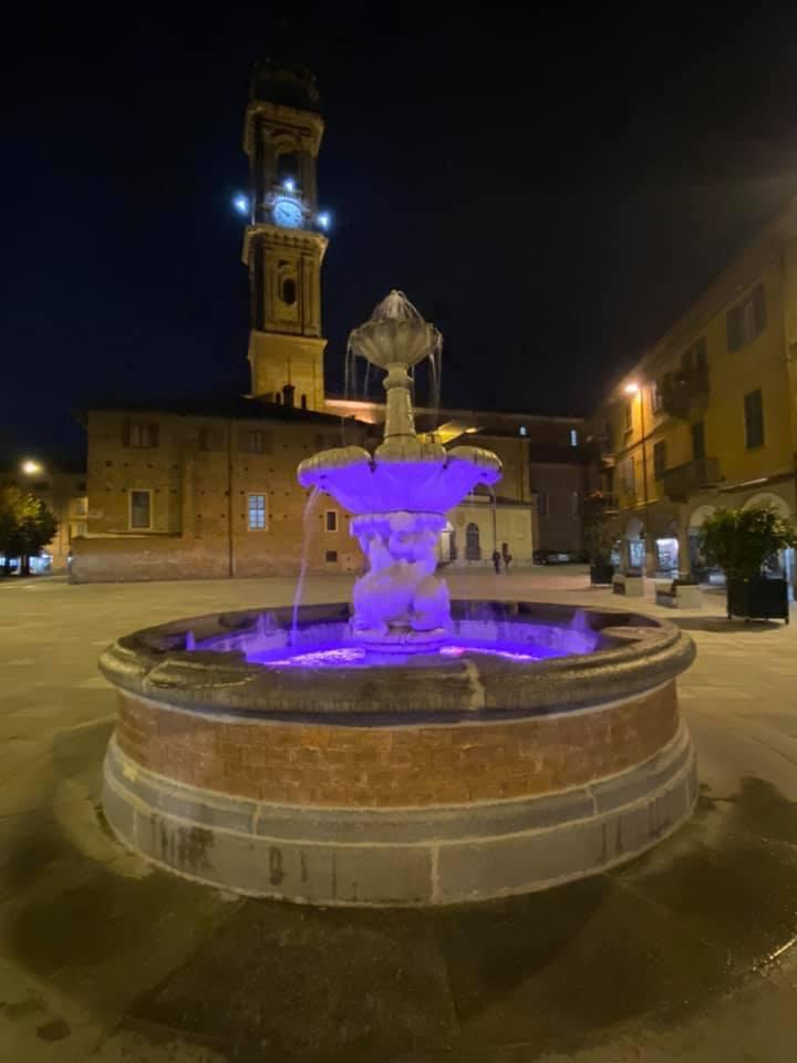 Monumenti illuminati a Saluzzo per il mese della prevenzione