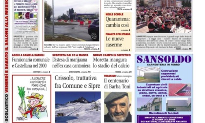 Ecco la prima pagina della Gazzetta di Saluzzo!