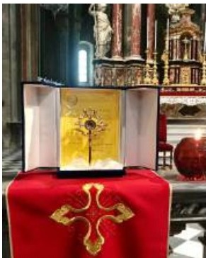 La reliquia di San Gennaro esposta in duomo a Saluzzo