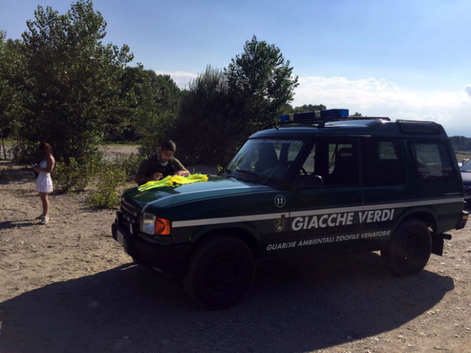 Giacche Verdi e Carabinieri multano i trasgressori lungo il Pellice