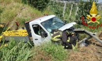 Un furgone esce fuori strada tra Saluzzo e Savigliano