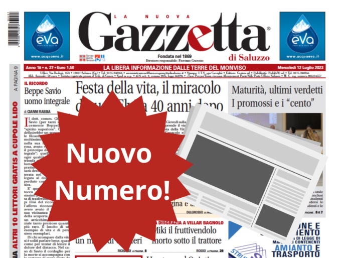 Nuovo Numero del 12 luglio in Edicola!
