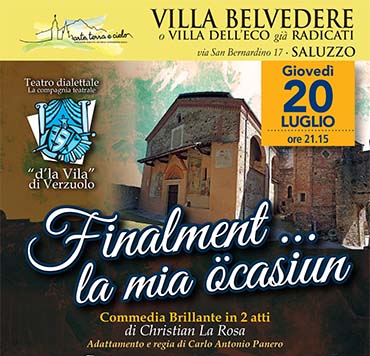 Teatro in collina con la compagnia D’la Vila