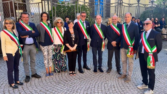 Sergio Mattarella a Torre Pellice con i sindaci della Pianura