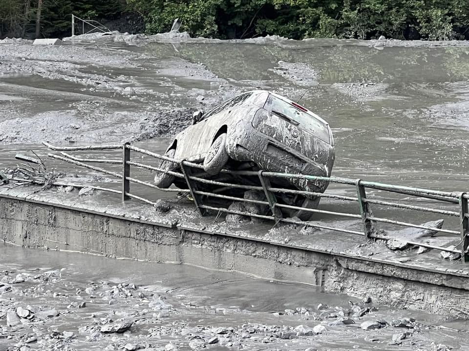 Cavour Bardocecchia auto allagate