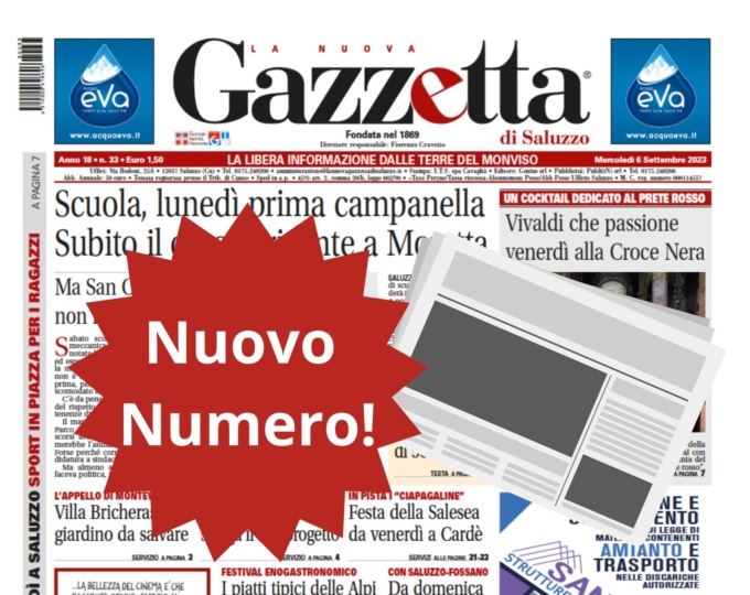 Nuovo Numero del 6 settembre in Edicola!