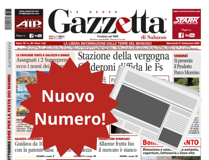 Nuovo Numero del 27 settembre in Edicola!