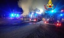 Incendio a Cervignasco in un'azienda di compost