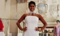 La cantante Karima sceglie un abito da sposa made in Saluzzo