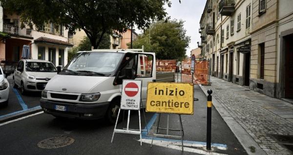 Corso Piemonte solo in ingresso Limitazioni per Saluzzo