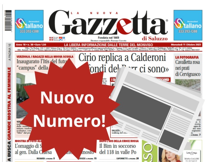 Nuovo Numero del 11 ottobre in Edicola!