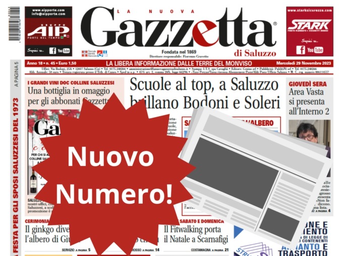 Nuovo Numero del 29 novembre in Edicola!
