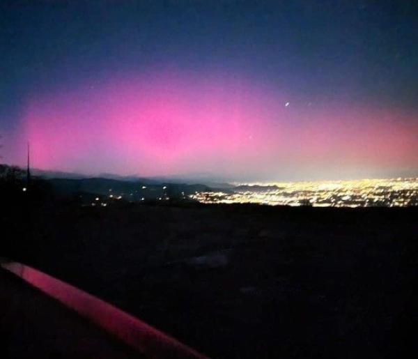 L’aurora boreale dall’Infernotto
