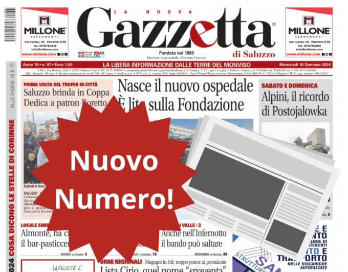 Nuovo Numero del 10 gennaio in Edicola!