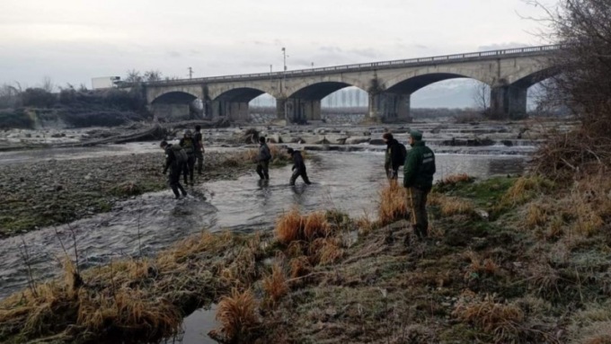 I nidi di Trota marmorata nel fiume Pellice tra Vigone e Villafranca